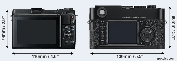 Comparison G1X Mark II or M9 rear