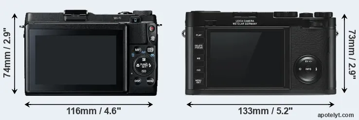 Comparison G1X Mark II or X Typ 113 rear