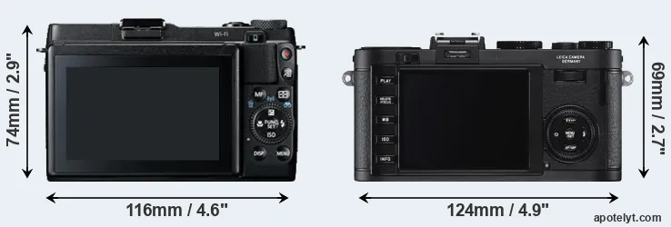 Comparison G1X Mark II or X2 rear