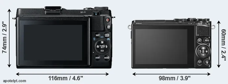 Comparison G1X Mark II or J5 rear