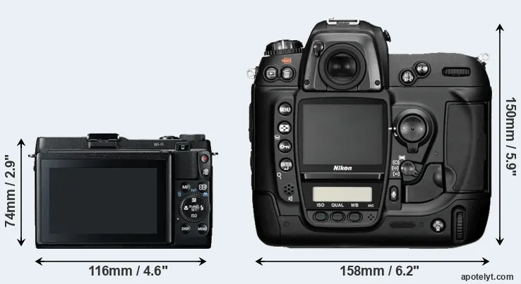 Comparison G1X Mark II or D2H rear