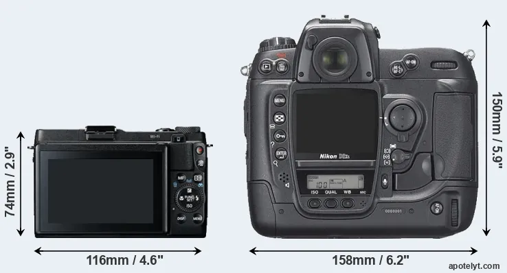 Comparison G1X Mark II or D2Xs rear