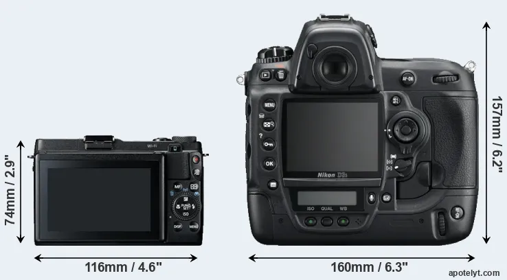 Comparison G1X Mark II or D3S rear