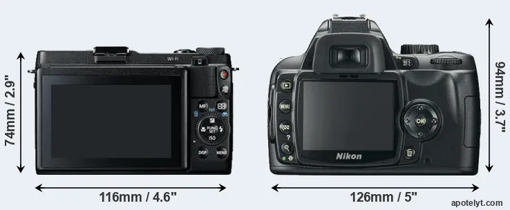 Comparison G1X Mark II or D60 rear