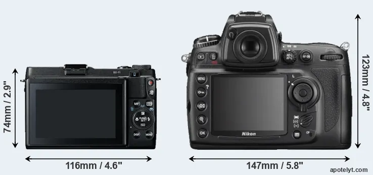 Comparison G1X Mark II or D700 rear