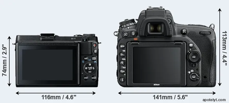 Comparison G1X Mark II or D750 rear