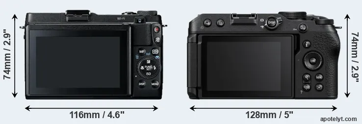 Comparison G1X Mark II or Z30 rear
