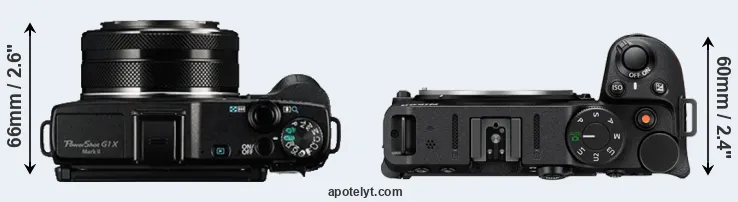 Compare G1X Mark II versus Z30 top
