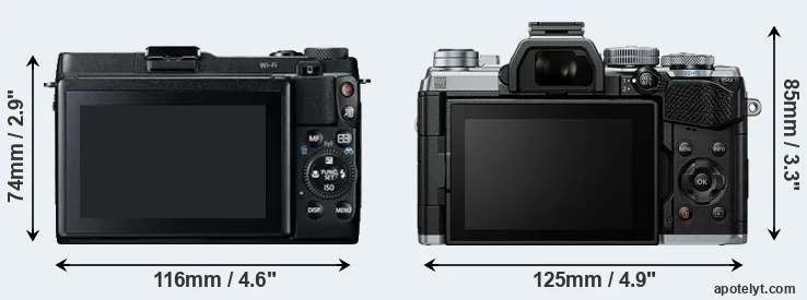 Comparison G1X Mark II or E-M5 III rear