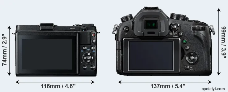 Comparison G1X Mark II or FZ1000 rear