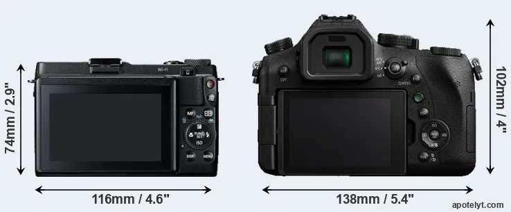 Comparison G1X Mark II or FZ2500 rear