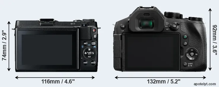 Comparison G1X Mark II or FZ330 rear