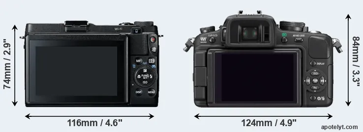 Comparison G1X Mark II or G1 rear