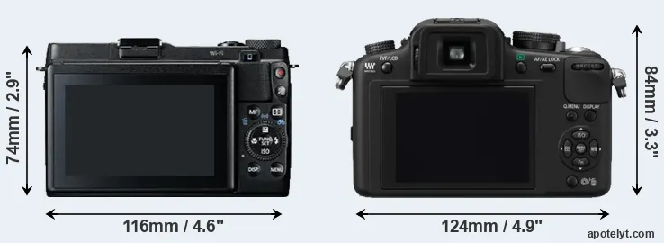 Comparison G1X Mark II or G10 rear