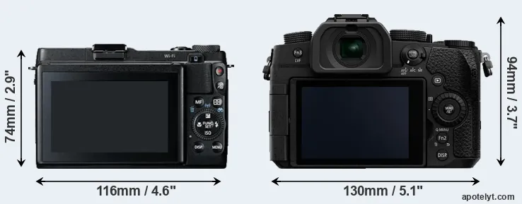 Comparison G1X Mark II or G90 rear