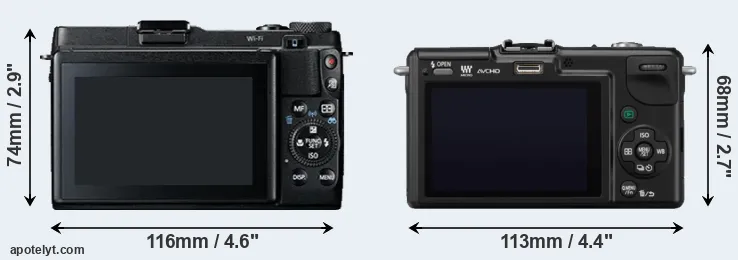 Comparison G1X Mark II or GF2 rear