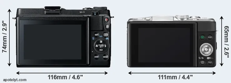 Comparison G1X Mark II or GF6 rear