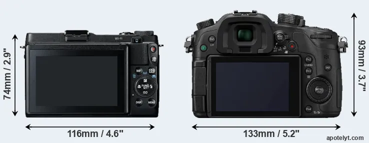 Comparison G1X Mark II or GH4 rear