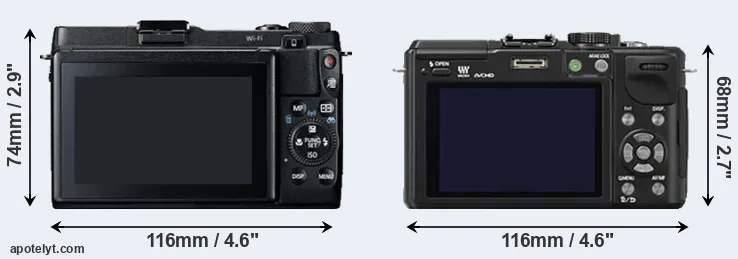Comparison G1X Mark II or GX1 rear