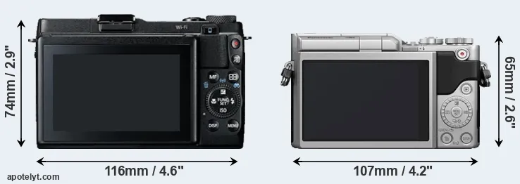 Comparison G1X Mark II or GX850 rear