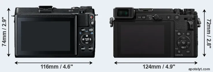 Comparison G1X Mark II or GX9 rear