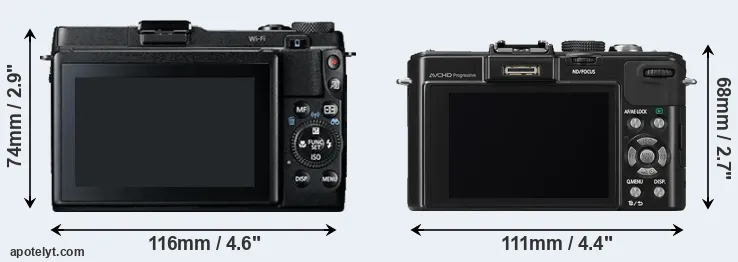Comparison G1X Mark II or LX7 rear