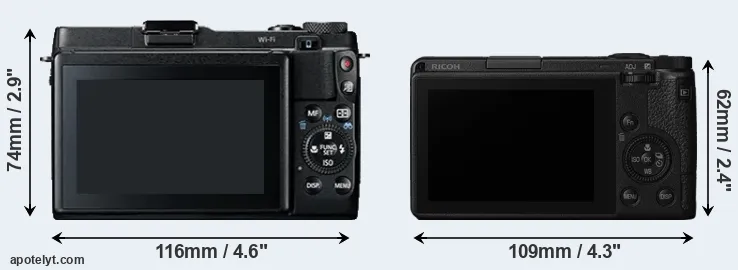 Comparison G1X Mark II or GR III rear