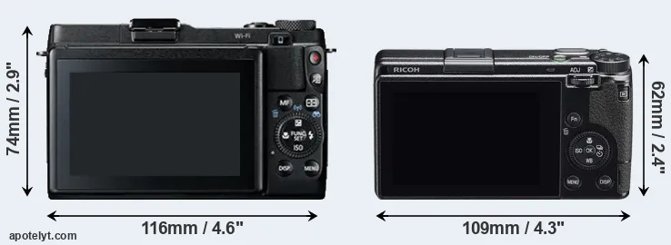 Comparison G1X Mark II or GR IIIx rear