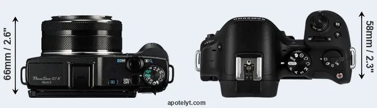 Compare G1X Mark II versus NX30 top