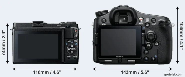 Comparison G1X Mark II or A77 rear