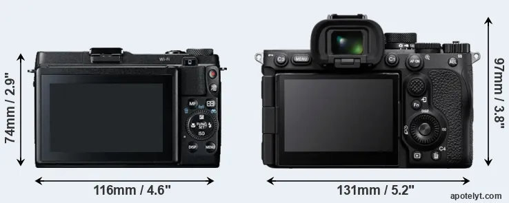 Comparison G1X Mark II or A7R V rear