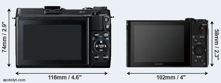 Comparison G1X Mark II or HX90V rear