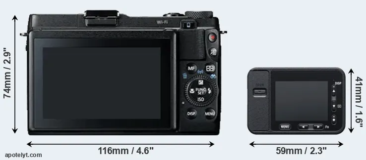 Comparison G1X Mark II or RX0 rear