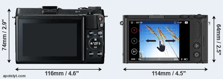 Comparison G1X Mark II or M1 rear