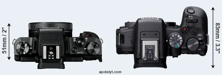 Compare G1X Mark III versus R10 top