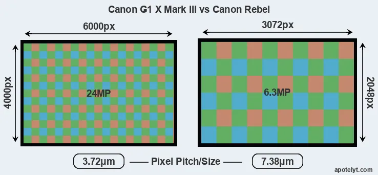 G1X Mark III versus Rebel MP