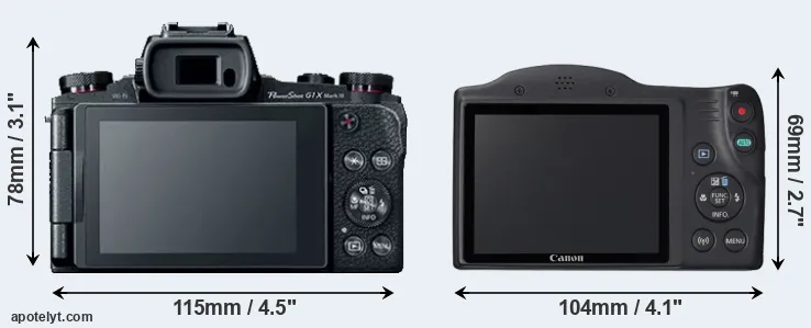 Comparison G1X Mark III or SX420 rear
