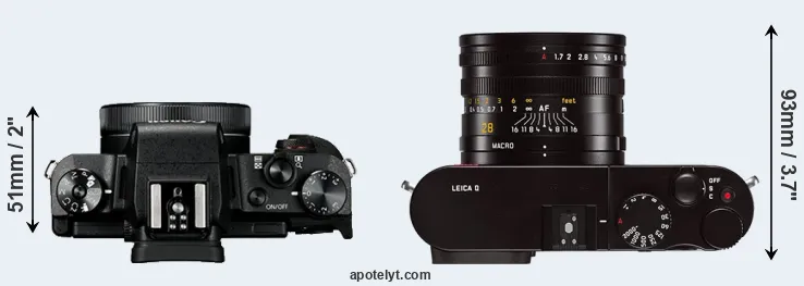 Compare G1X Mark III versus Q Typ 116 top