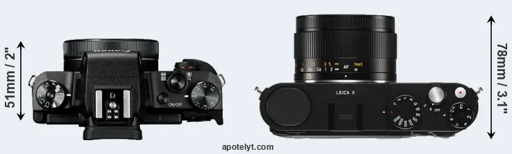 Compare G1X Mark III versus X Typ 113 top