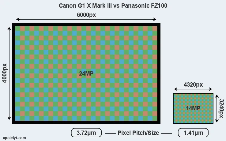 G1X Mark III versus FZ100 MP