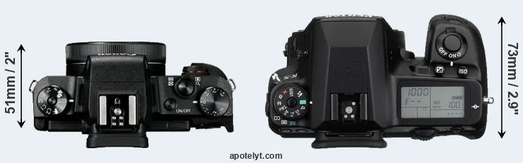 Compare G1X Mark III versus K-5 top