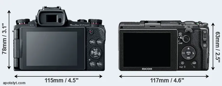 Comparison G1X Mark III or GR II rear