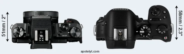 Compare G1X Mark III versus NX30 top