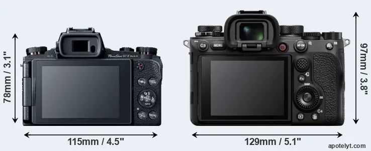 Comparison G1X Mark III or A1 rear