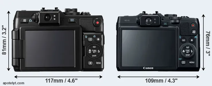 Comparison G1X or G16 rear