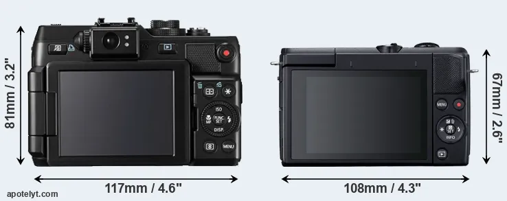 Comparison G1X or M200 rear