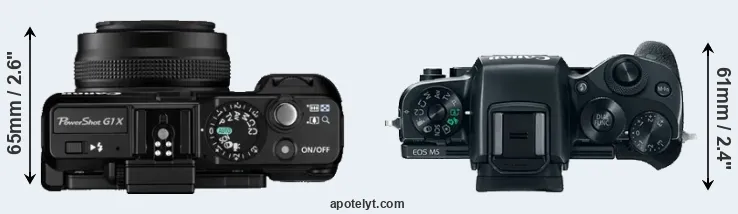 Compare G1X versus M5 top