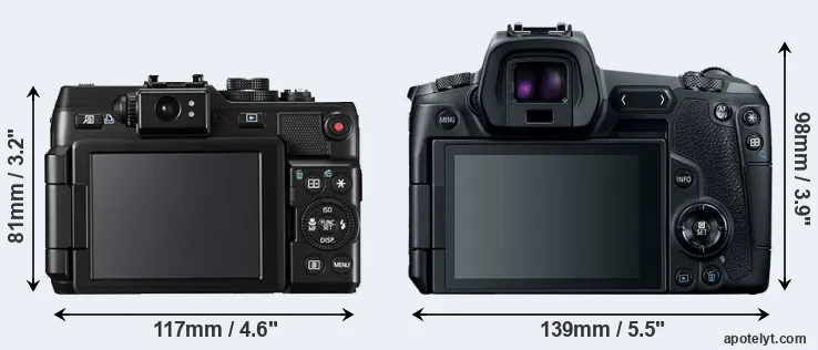 Comparison G1X or Canon R rear