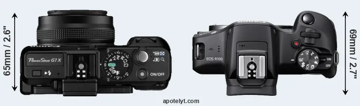 Compare G1X versus R100 top