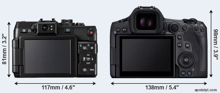 Comparison G1X or R5 Mark II rear